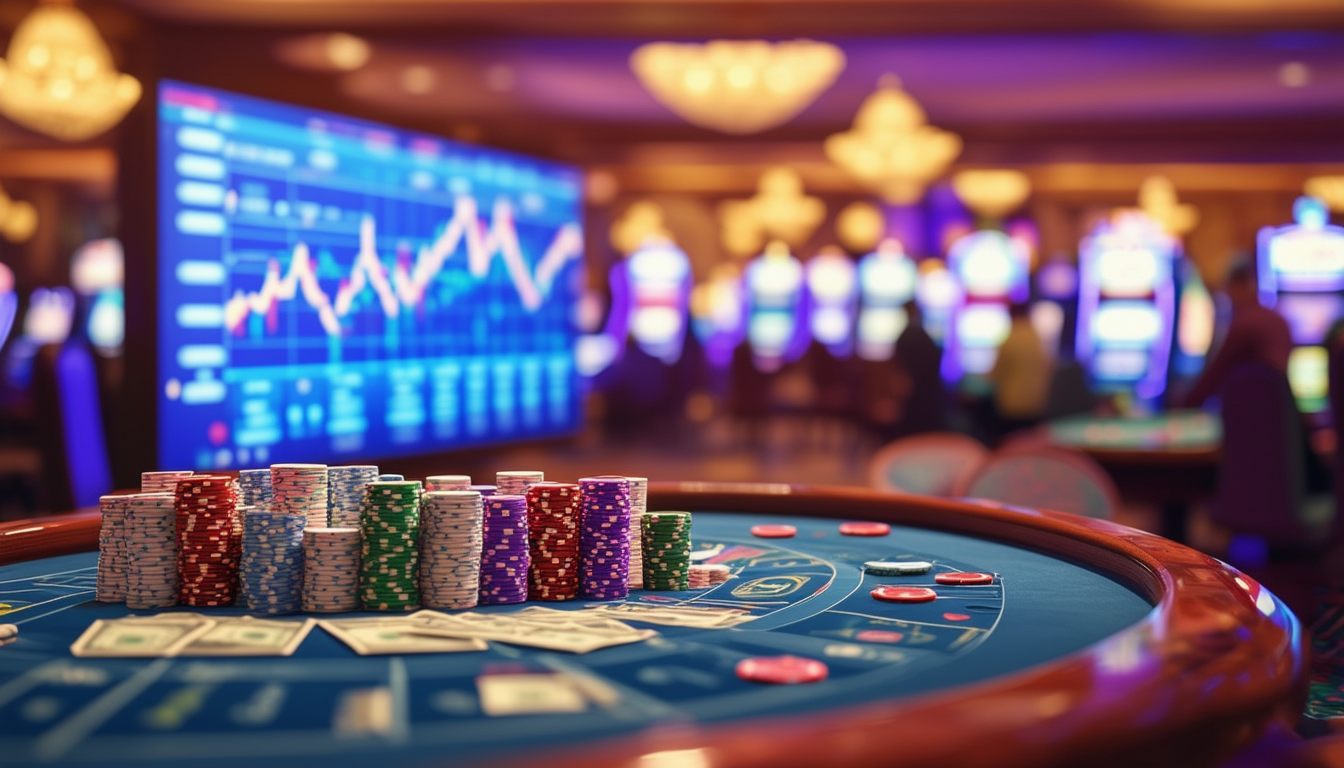 Panorama del mercato del gioco d'azzardo online in Italia con grafici di crescita